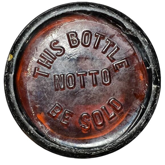 Vintage Bosch Glass Bottle Lake Linden Michigan Amber Not To Be Sold - Picture 7 of 10